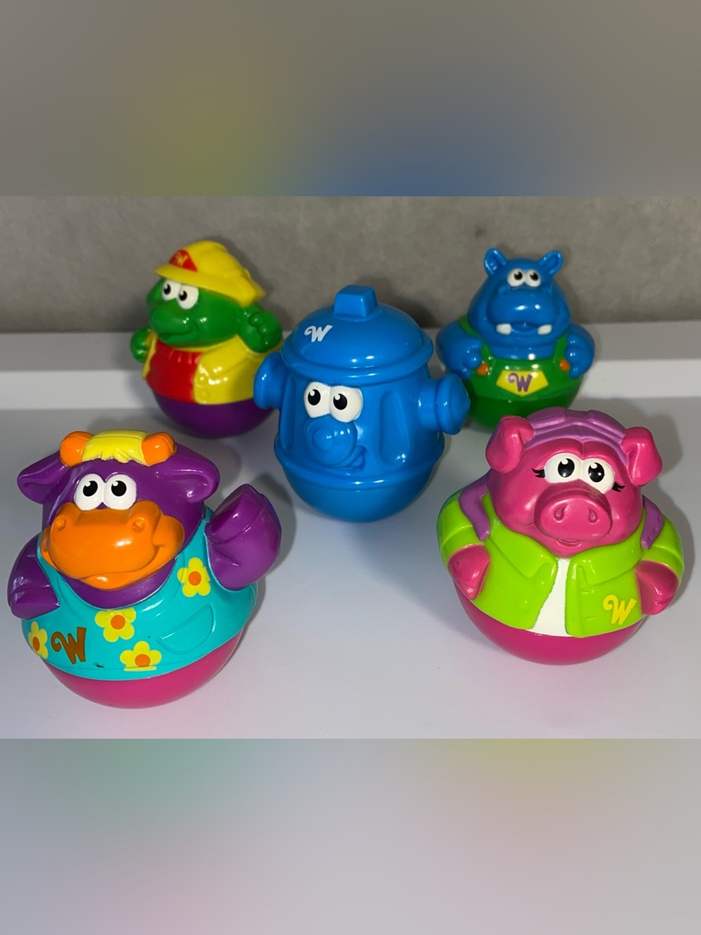 Lot of 5 Hasbro PlaySkool WEEBLES